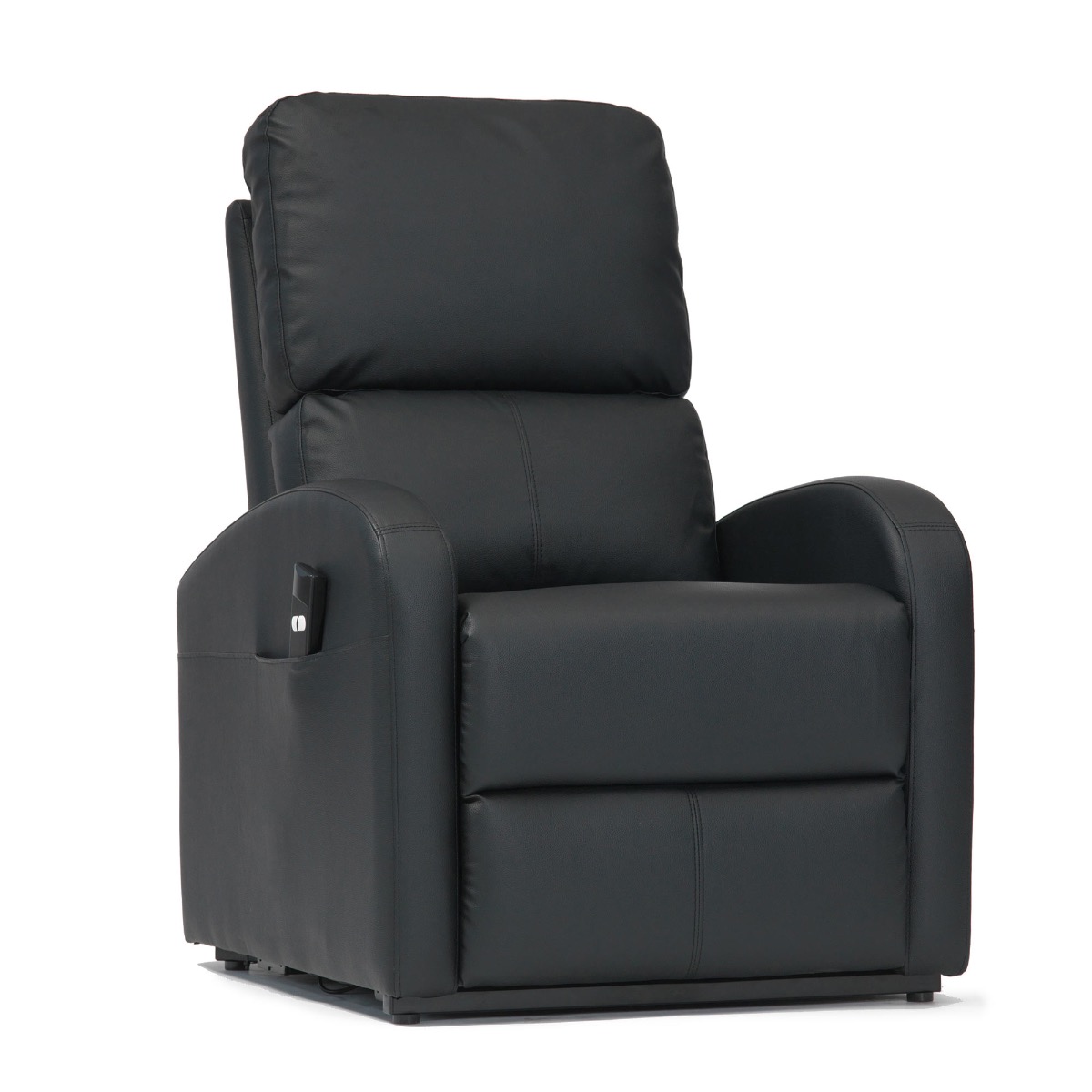 Black single on sale recliner chair